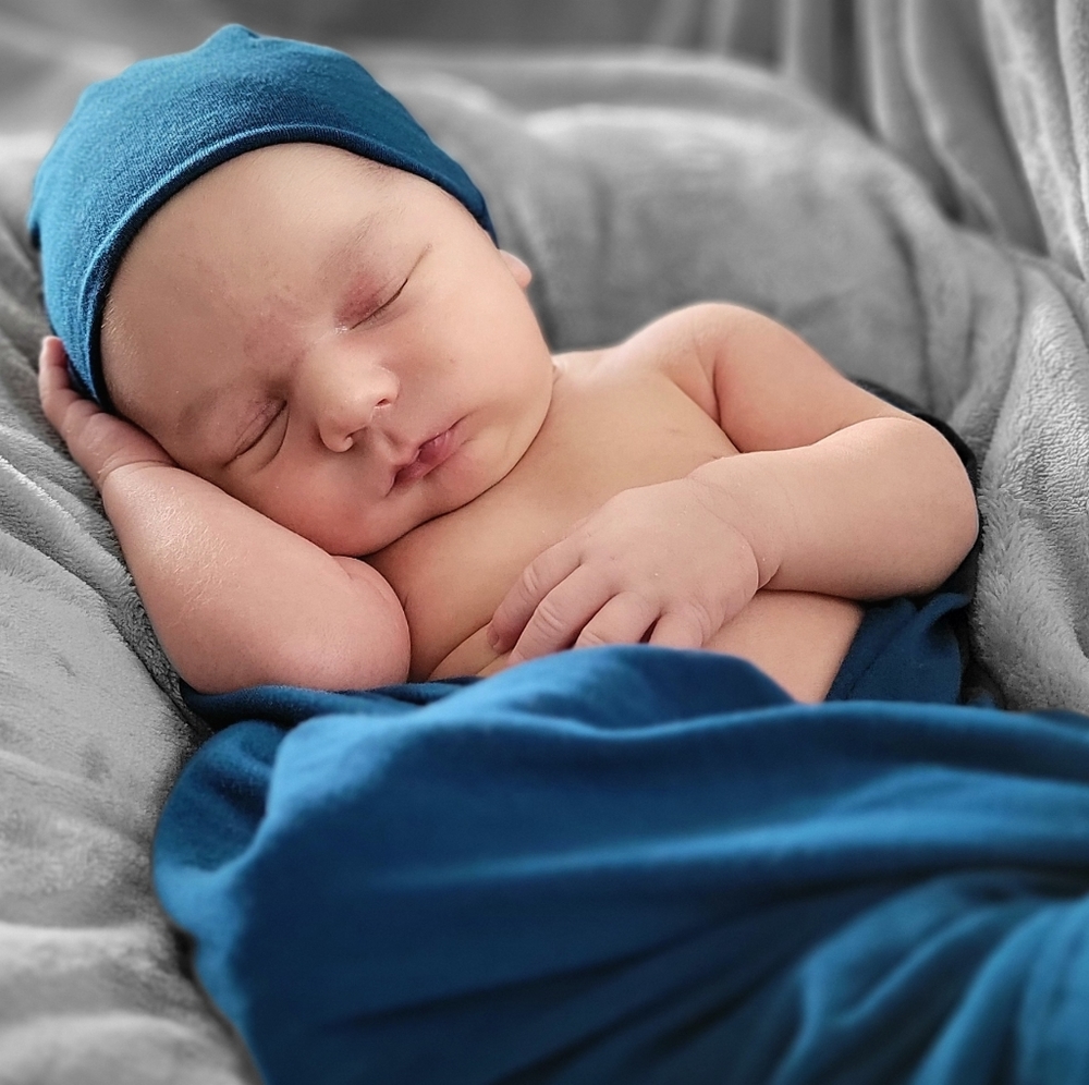 Posh Peanut Bamboo Swaddle Blanket & Hat Set